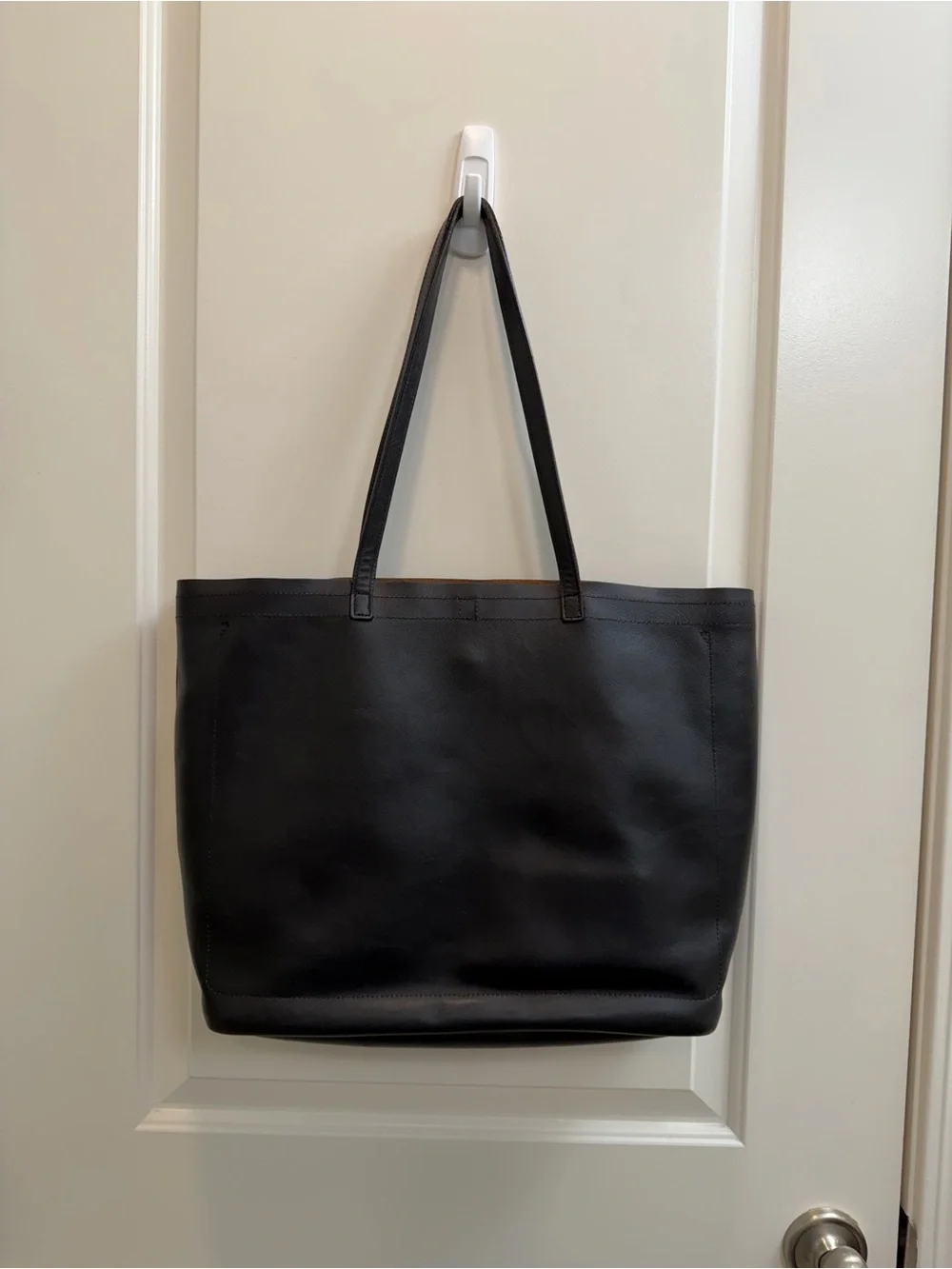 Timbuk2 Black Leather Tote Bag